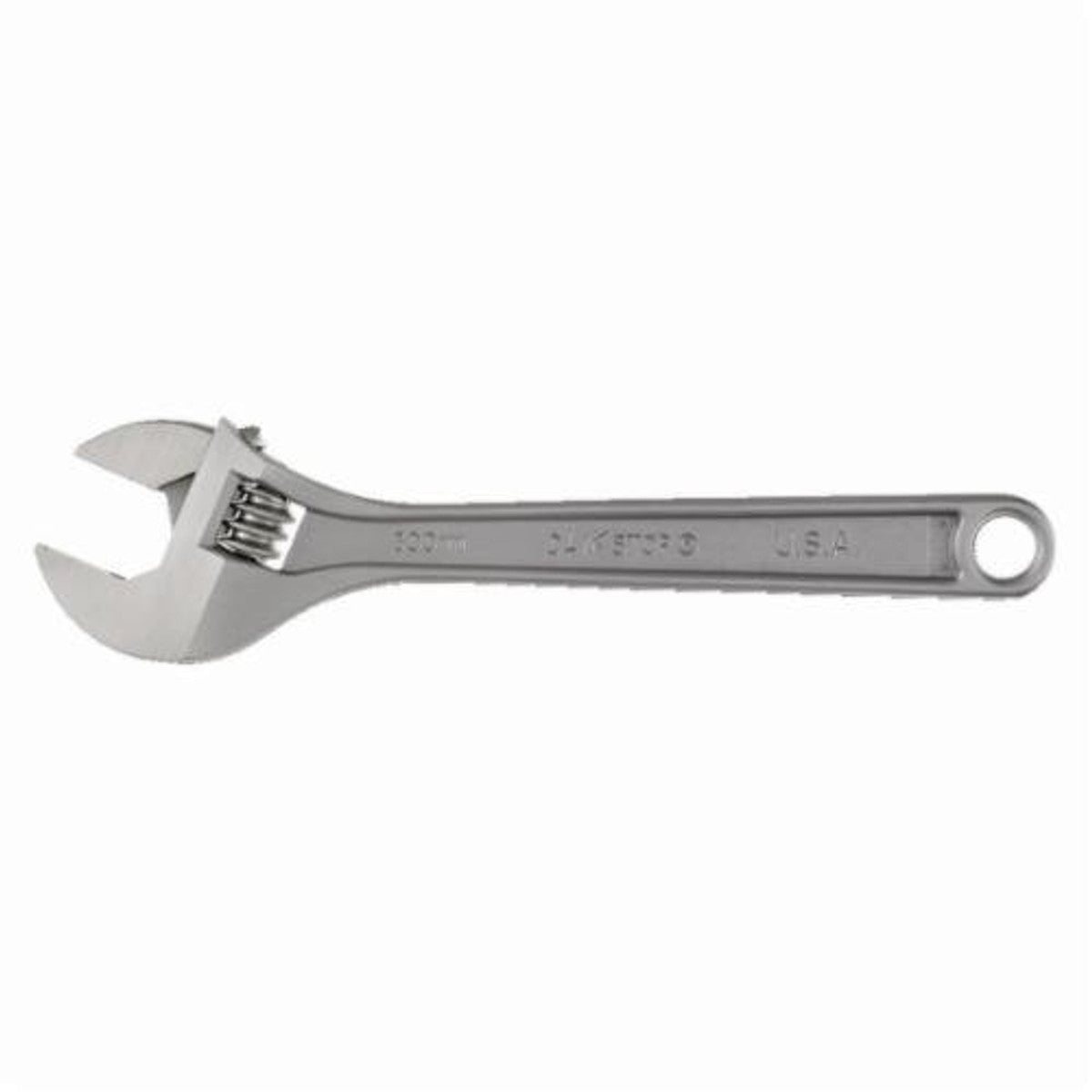 Proto J712L Uninsulated Adjustable Wrench, 1-1/2 in, 12 in OAL, Forged Steel Body, Forged Steel, Satin Chrome, ASME B107.8/ASME B107.100
