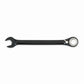 Proto JSCV36 Reversible Combination Wrench, Imperial, 1-1/8 in, 12 Points, 15 deg Offset, 15-7/8 in OAL, Chrome Vanadium Steel, Black Chrome Plated, ASME Specified