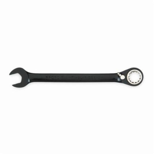 Proto JSCV36 Reversible Combination Wrench, Imperial, 1-1/8 in, 12 Points, 15 deg Offset, 15-7/8 in OAL, Chrome Vanadium Steel, Black Chrome Plated, ASME Specified