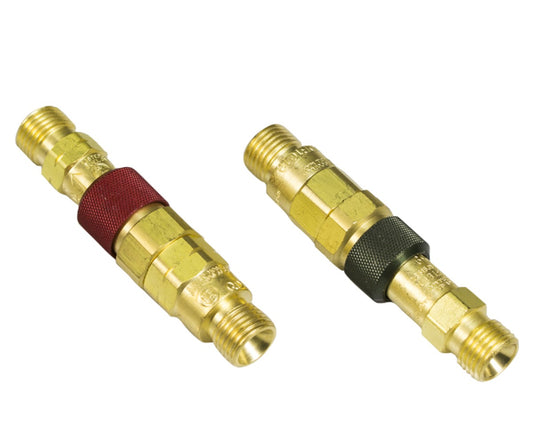 RADNOR™ Model QDB20, 9/16" - 18 UNF B Brass Fuel Gas/Oxygen Quick Connect Set