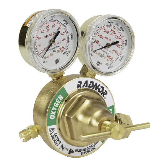 RADNOR™ Model 6400-3470 Heavy Duty/High Capacity Oxygen Single Stage Regulator, CGA-540