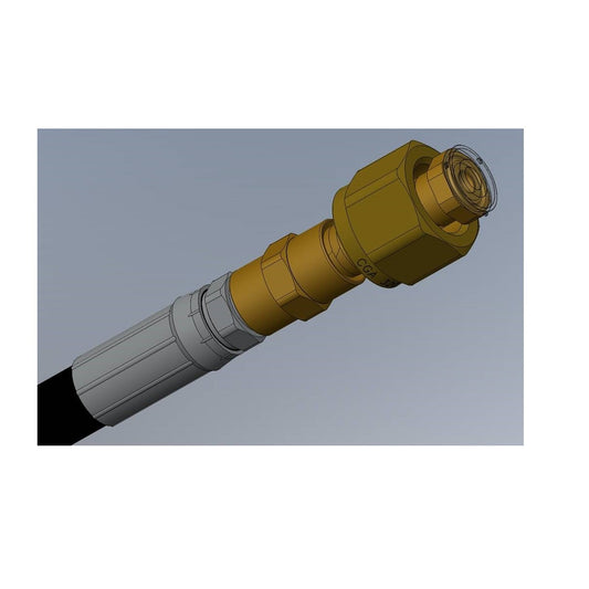 Western Enterprises Nylon Braided, Black Polyurethane Wrapped Carbon Dioxide Cryogenic Pigtail