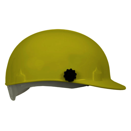 SureWerx™ Yellow Jackson Safety® C10 HDPE Cap Style Bump Cap With Ratchet/4 Point Ratchet Suspension