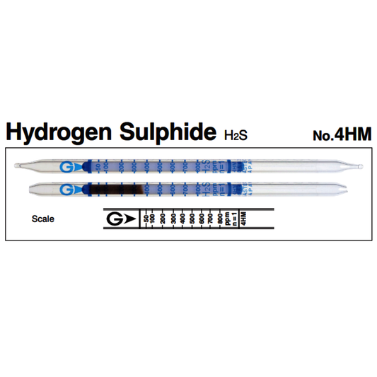 Gastec™ Glass Hydrogen Sulfide High - Medium Range Detector Tube, White To Brown Color Change