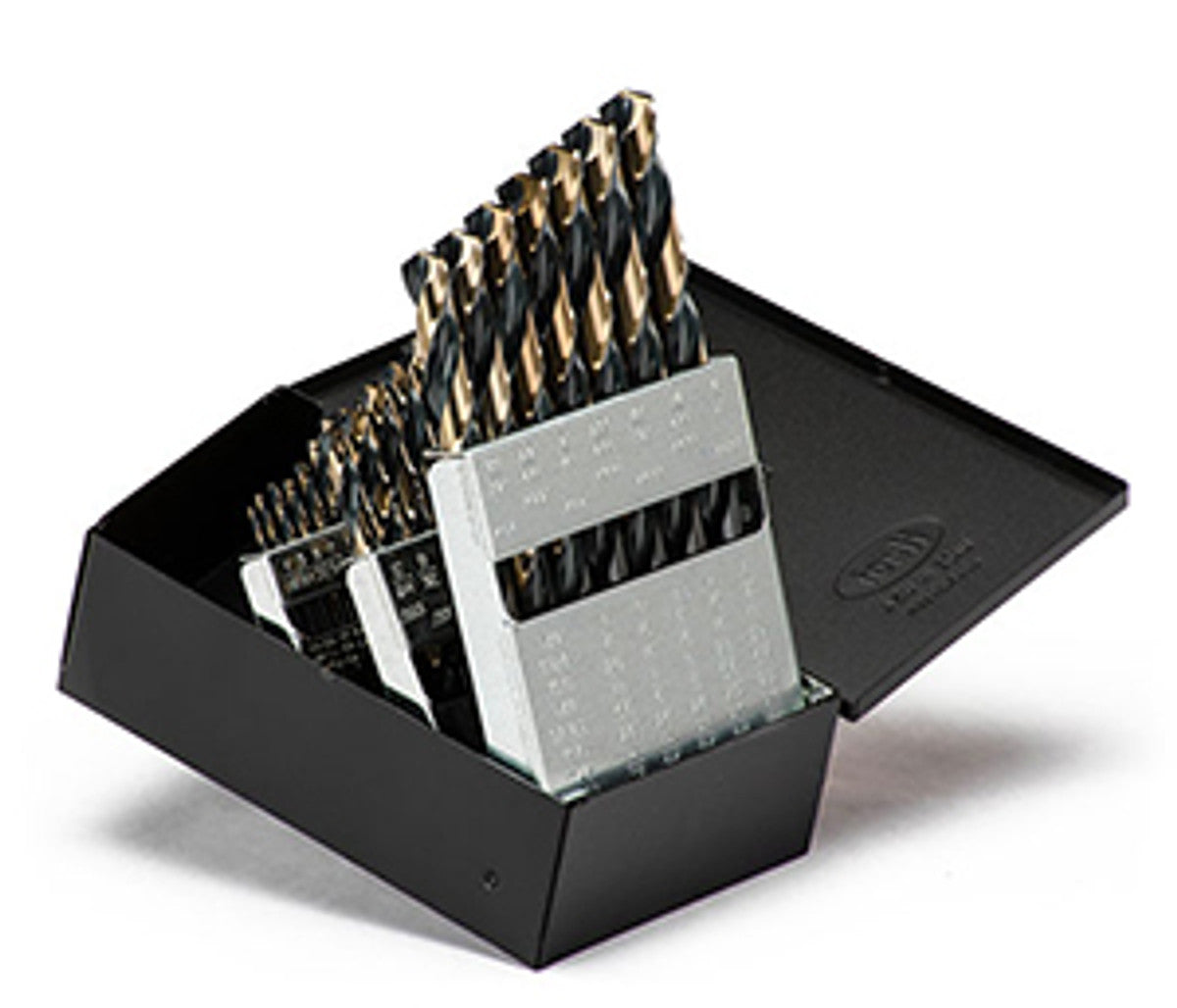 GI Tool 120272  29-Piece HSS Drill SET, Fractional 1/16-1/2x64ths, Jobber Length, Heavy-Duty, 135 Deg.Split Point, Black Oxide