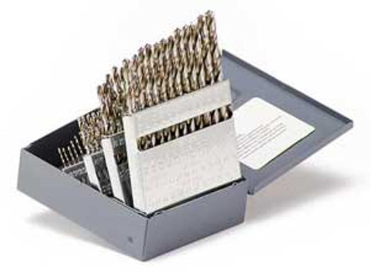 GI Tool 120316  60-Piece HSS Drill SET, 1-60 Numbers, Jobber Length, 118 Deg. Point ,Bright