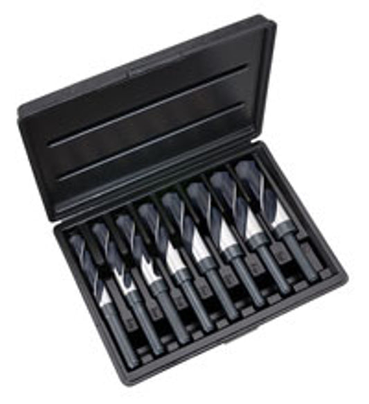 GI Tool 120448  8-Piece Silver & Deming Drill SET , 9/16, 5/8, 11/16, 3/4. 13/16, 7/8, 15/16 and 1", HSS, Bright