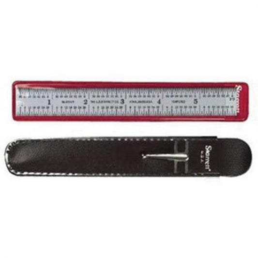 Starrett C305R-6 Steel Rule - Full Flexible, 6", 5R Grads