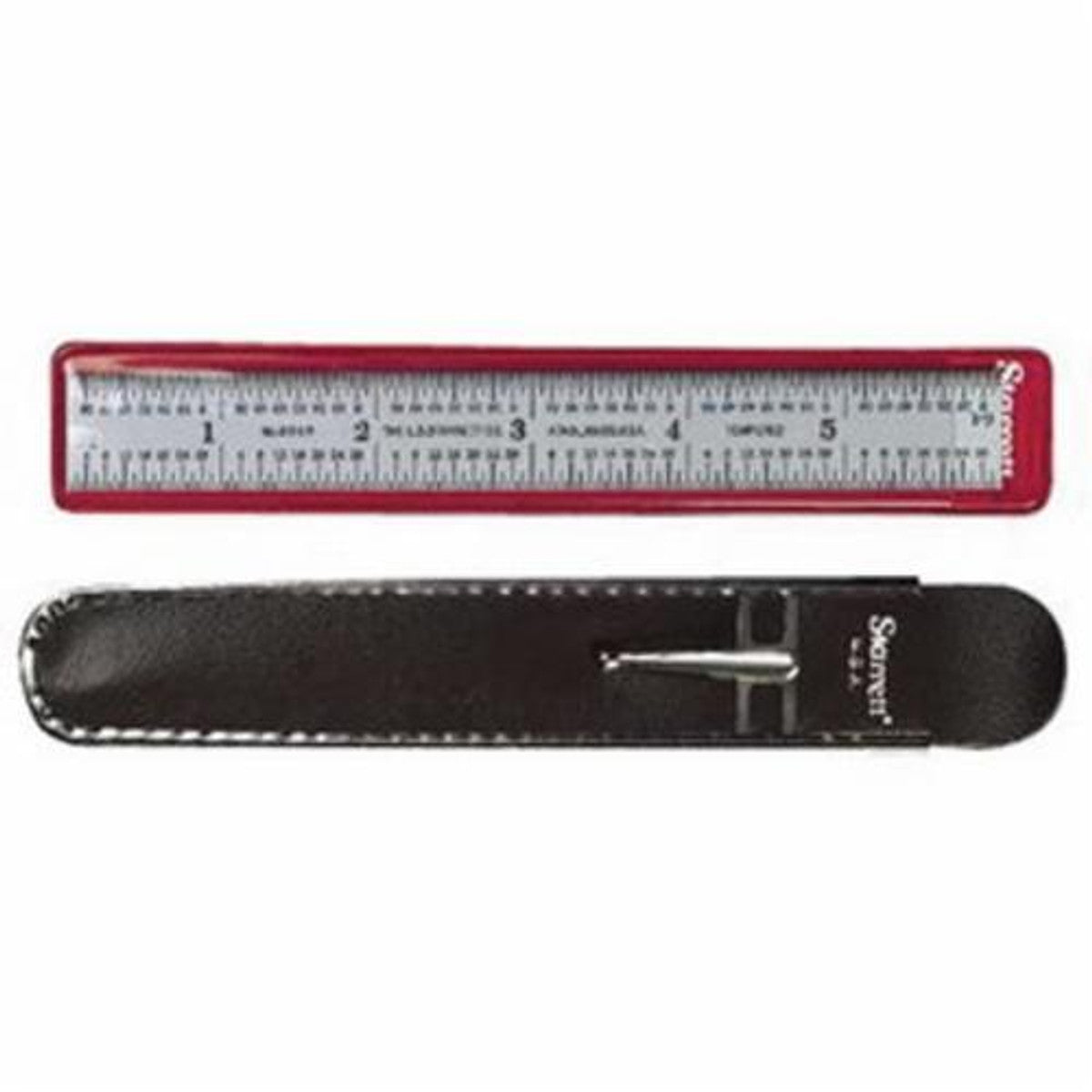 Starrett C604RE-6 Steel Rule - Spring-Tempered, 6",  4R Grads