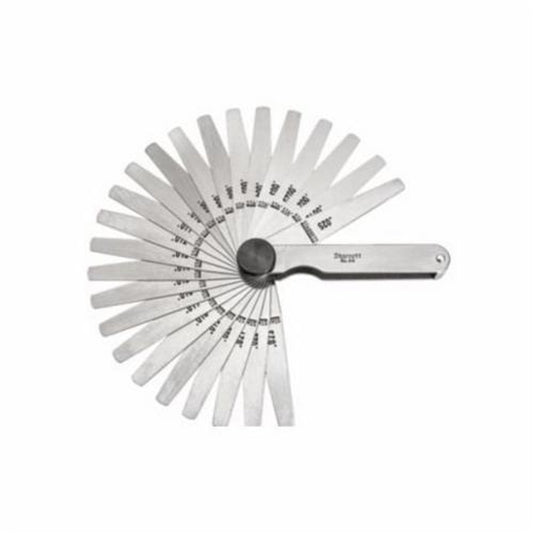 Starrett 66T Thickness Gage Set, 26 Tapered Leaves