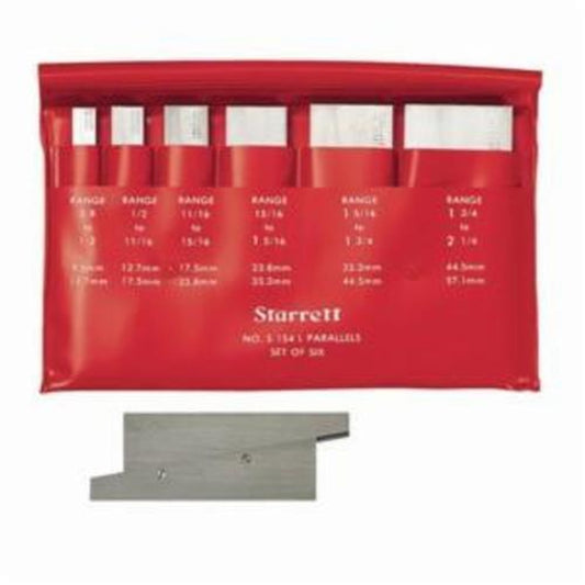 Starrett S154LZ  6-Piece Adjustable Steel Parallel Set