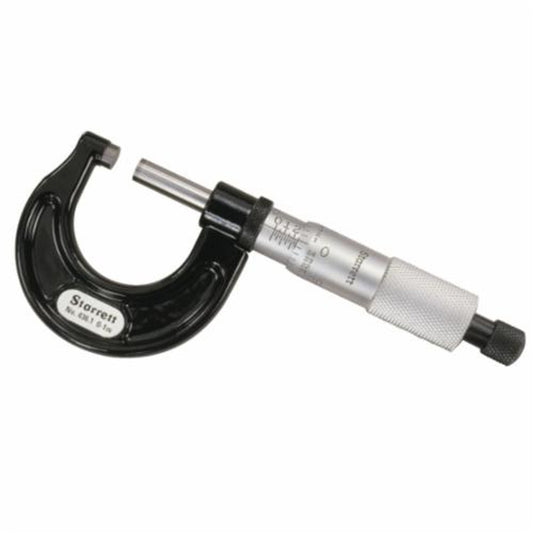 Starrett T436.1XRL-1 Mechanical Outside Micrometer, 0 - 1", 0.0001" Grad