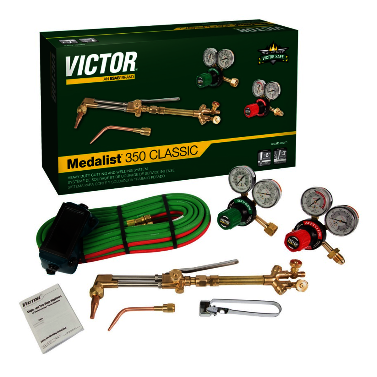 Victor® Medalist® 350 Classic Outfit Heavy Duty Cutting/Welding Outfit CGA-540/CGA-510