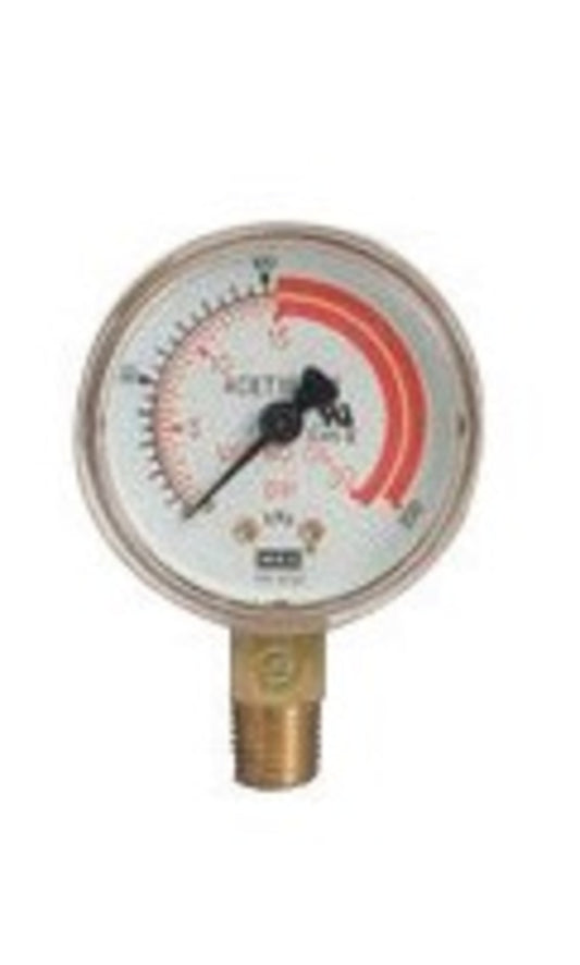 Victor® 2.5" Brass 30 psi Regulator Gauge