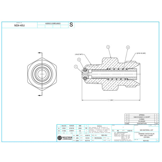 Western Oxygen Demand Valve