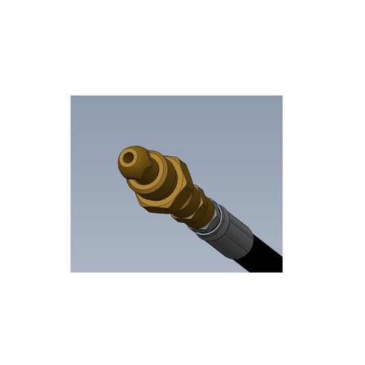 Western Enterprises Nylon Braided, Black Polyurethane Wrapped Argon Cryogenic Pigtail