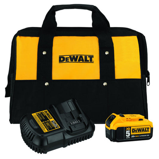 DEWALT DCB205CK  20V MAX Premium XR® Li-Ion Starter Kit W/ Bag