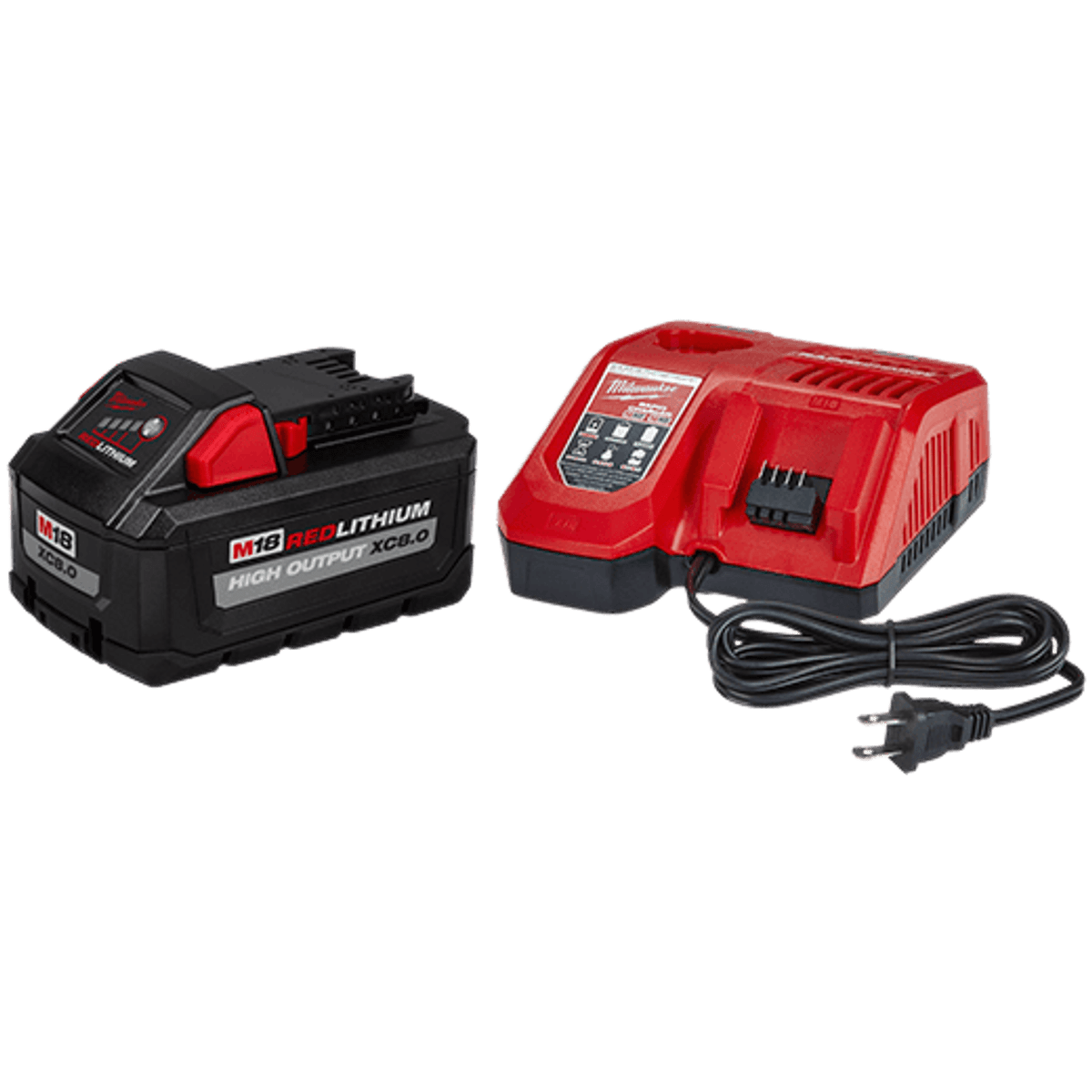 Milwaukee 48-59-1880 M18™ REDLITHIUM™ HIGH OUTPUT™ XC8.0 Starter Kit