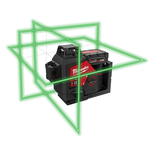 Milwaukee 3632-21 M12™ Green 360° 3-Plane Laser Kit