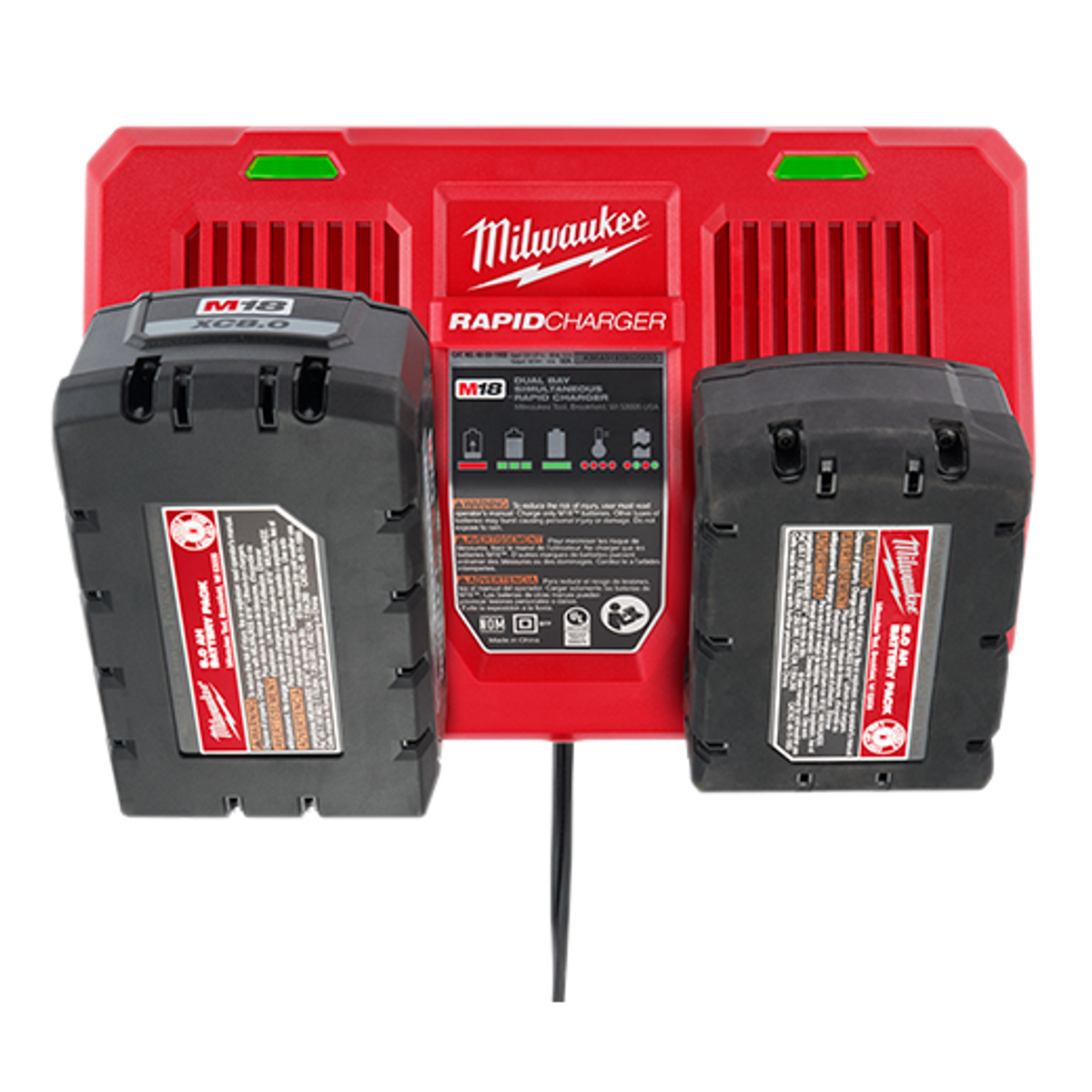 Milwaukee 48-59-1802 M18™ Dual Bay Simultaneous Rapid Charger