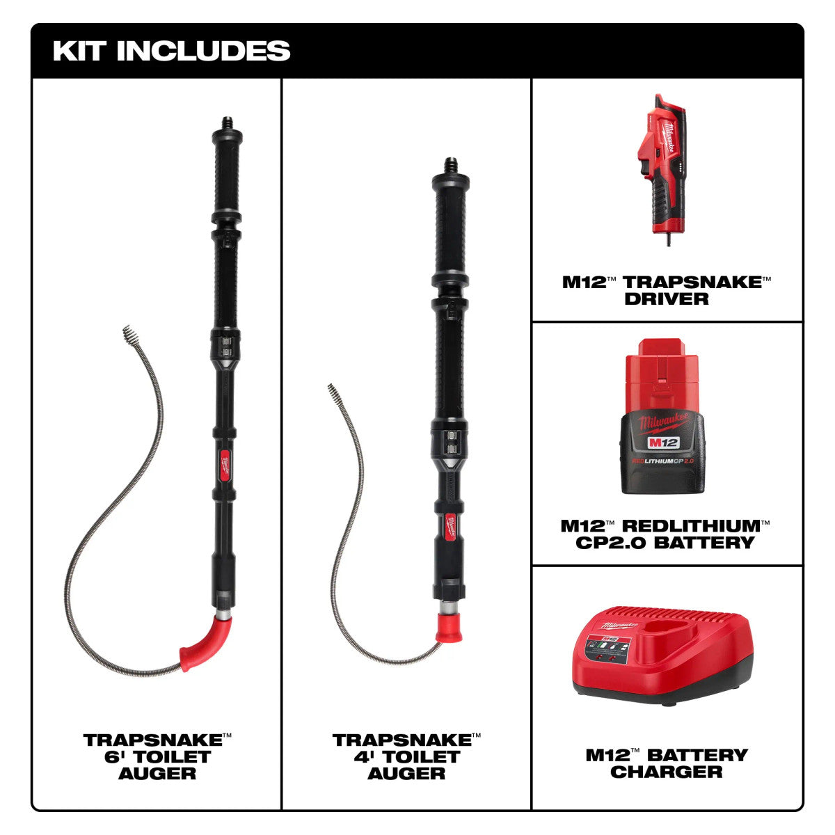 Milwaukee 3577-21 M12™ TRAPSNAKE™ 2-Tool Combo Kit